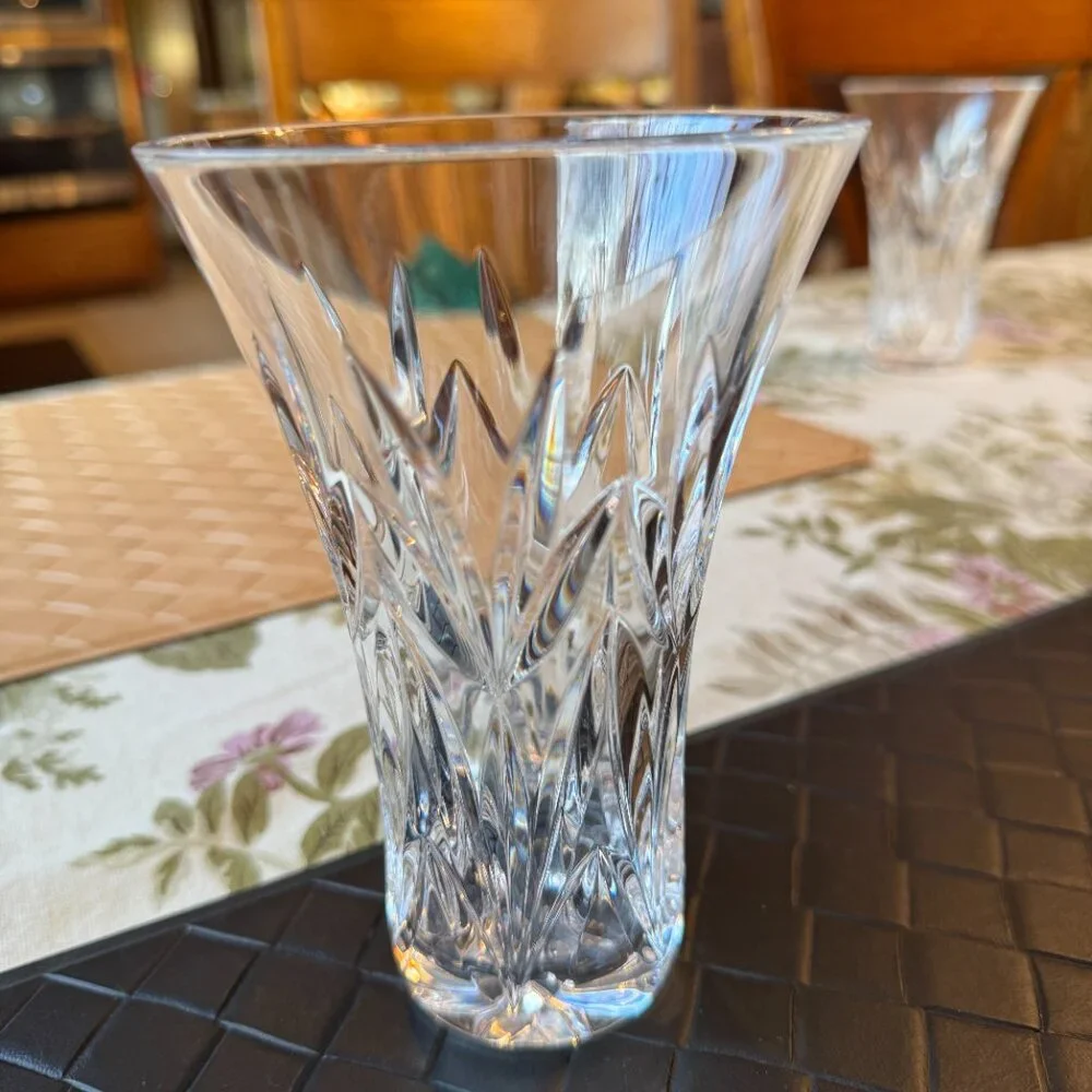 Waterford Crystal Cut Glass Medium Size Vase 6